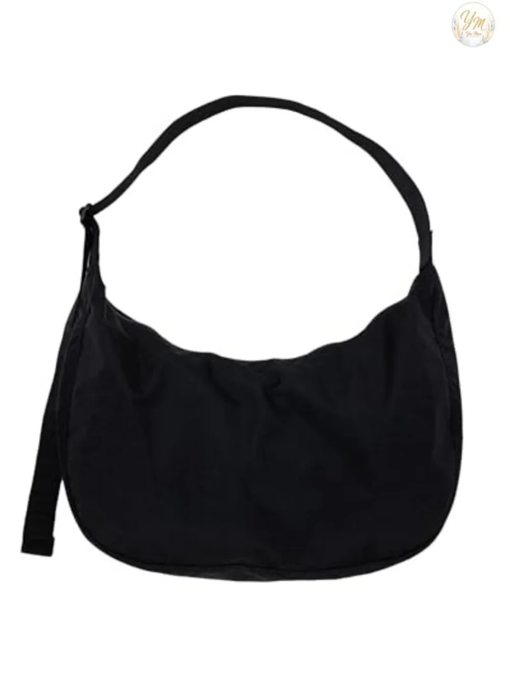 Large Nylon Crescent Bag with Adjustable Strap, Machine Washable